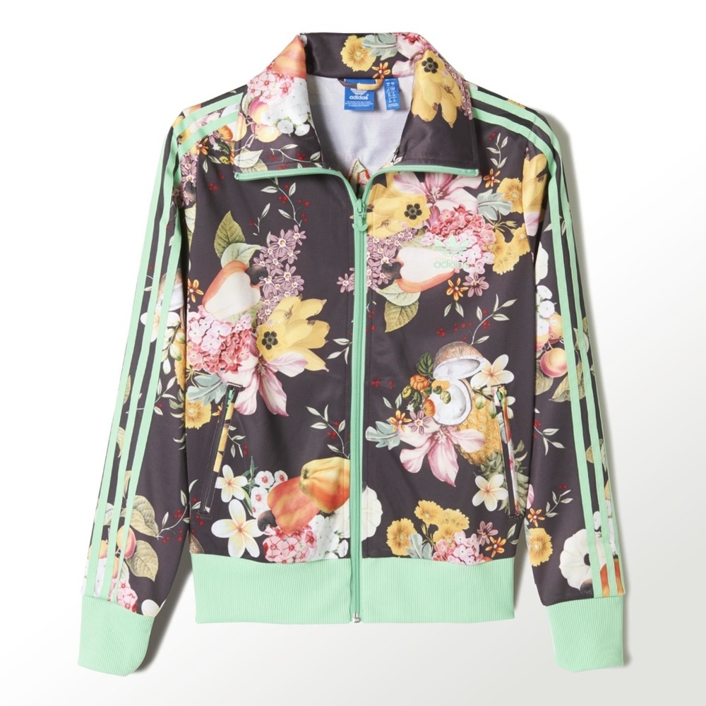 Adidas Tropical Floral Print Jacket